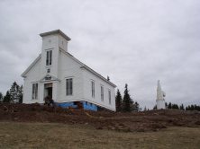 View of church and new steeple